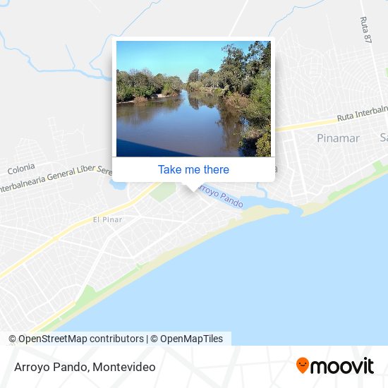 Arroyo Pando map