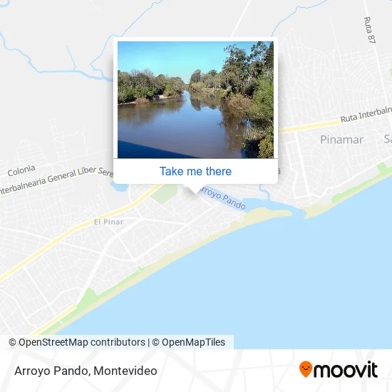 Mapa de Arroyo Pando