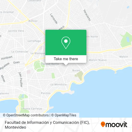 Facultad de Información y Comunicación (FIC) map