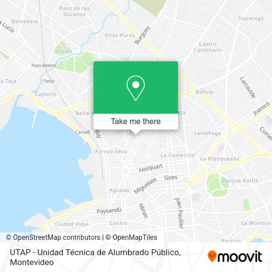 Mapa de UTAP - Unidad Técnica de Alumbrado Público