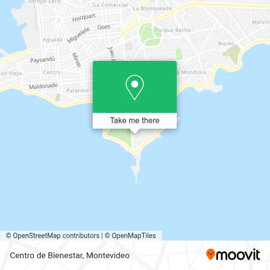 Centro de Bienestar map