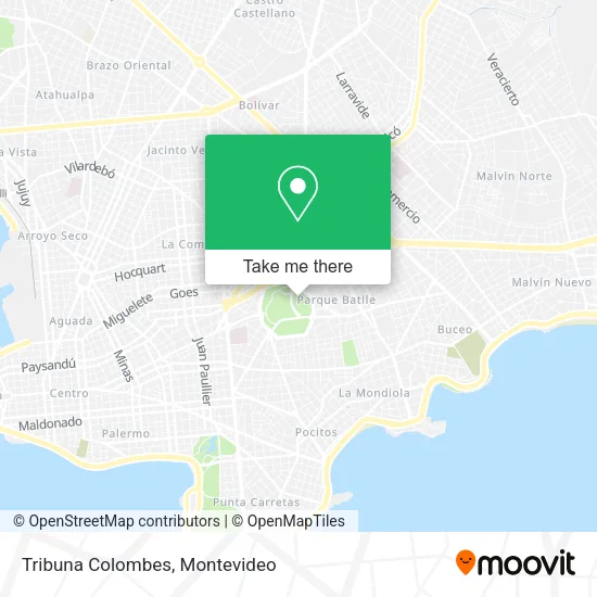 Mapa de Tribuna Colombes