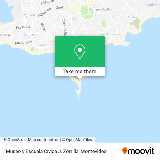 Mapa de Museo y Escuela Cívica J. Zorrilla