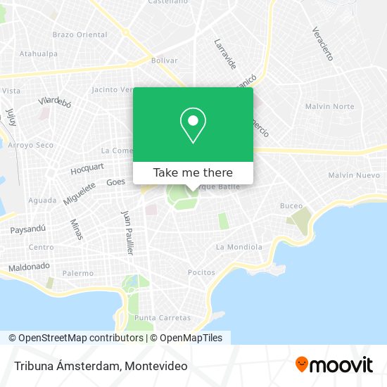 Tribuna Ámsterdam map