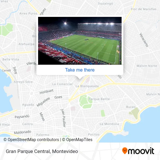 Mapa de Gran Parque Central