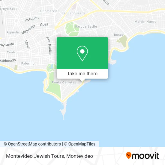 Montevideo Jewish Tours map