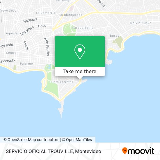 Mapa de SERVICIO OFICIAL TROUVILLE