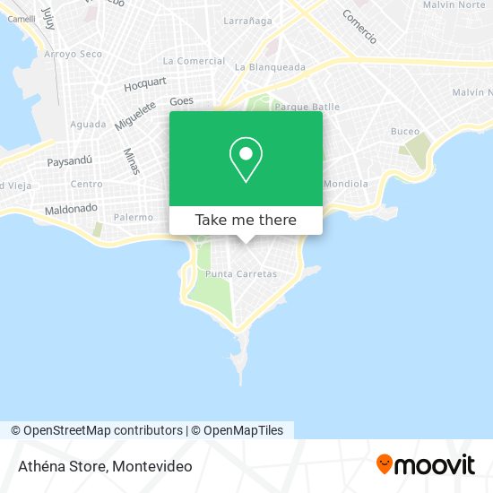 Athéna Store map