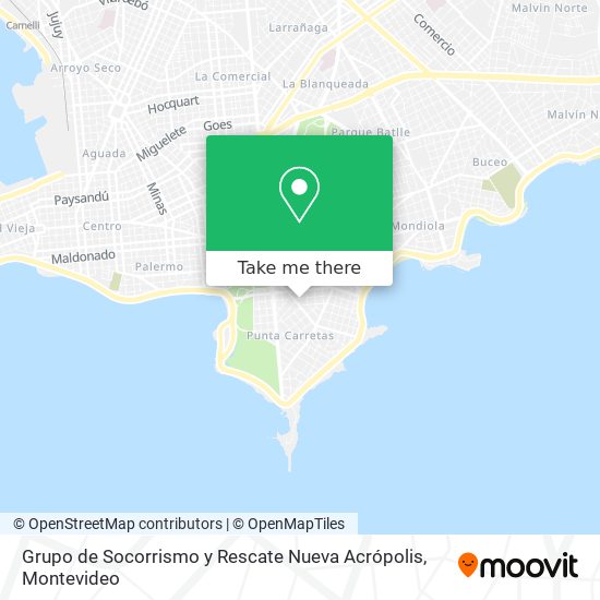 Grupo de Socorrismo y Rescate Nueva Acrópolis map