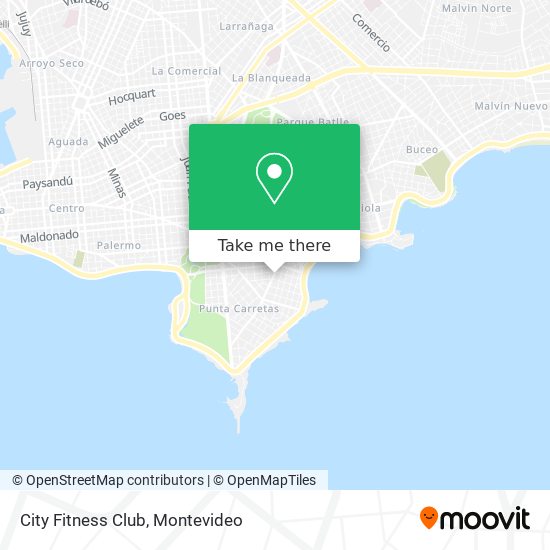 Mapa de City Fitness Club