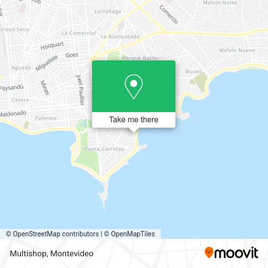 Mapa de Multishop