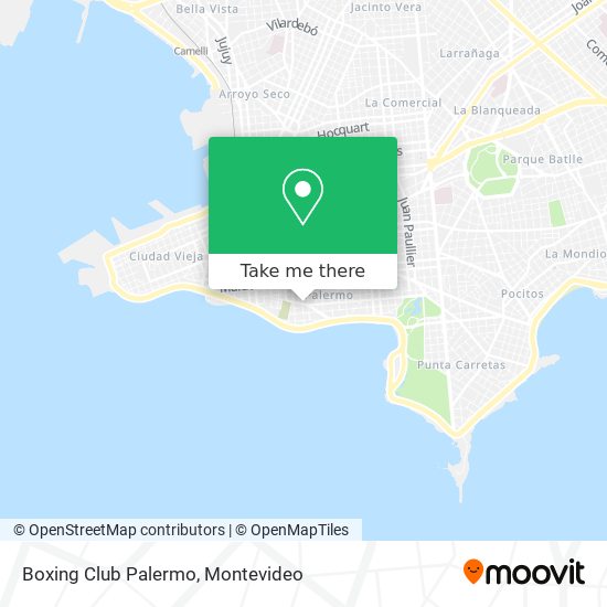 Boxing Club Palermo map