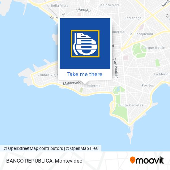 BANCO REPUBLICA map