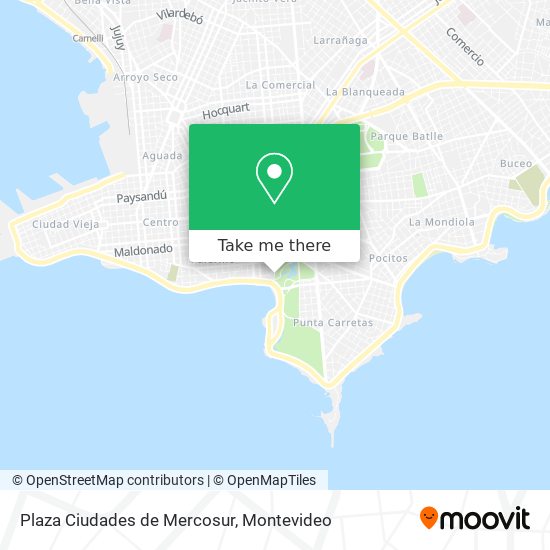Plaza Ciudades de Mercosur map