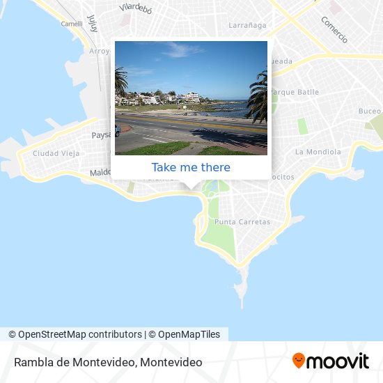 Rambla de Montevideo map