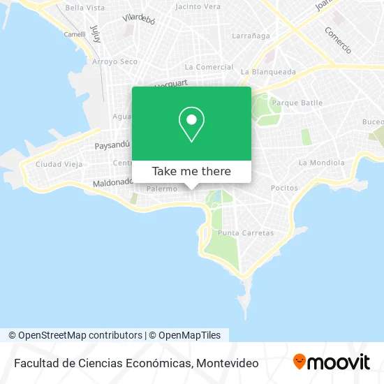 Facultad de Ciencias Económicas map