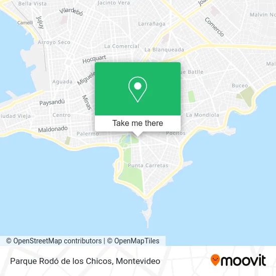 Parque Rodó de los Chicos map