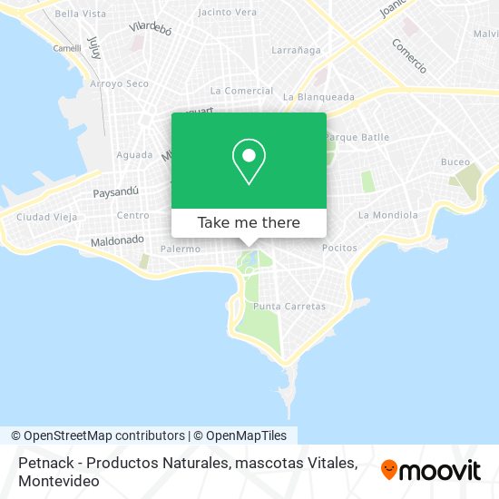 Petnack - Productos Naturales, mascotas Vitales map