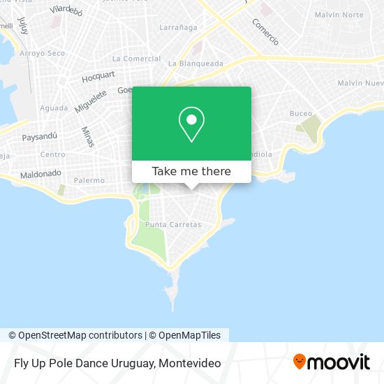 Fly Up Pole Dance Uruguay map