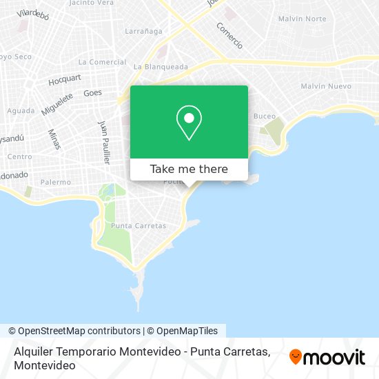 Alquiler Temporario Montevideo - Punta Carretas map