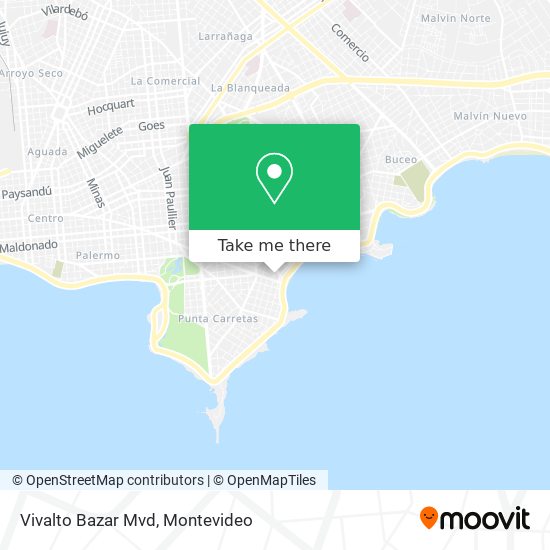 Mapa de Vivalto Bazar Mvd