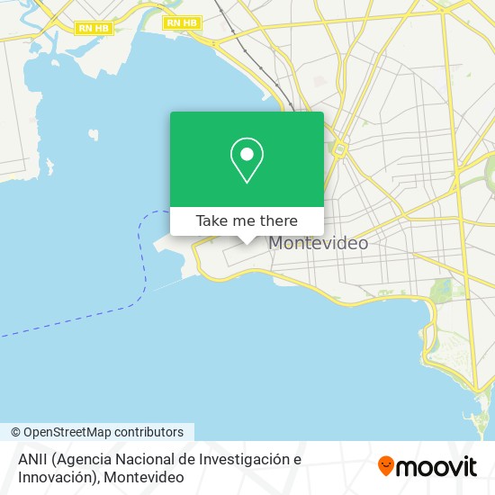 ANII (Agencia Nacional de Investigación e Innovación) map