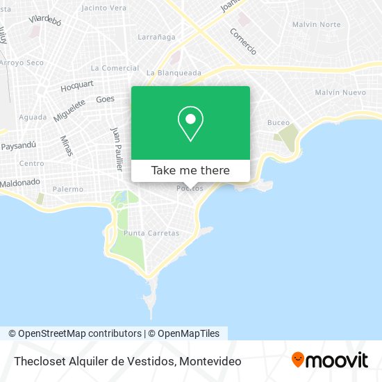 Mapa de Thecloset Alquiler de Vestidos