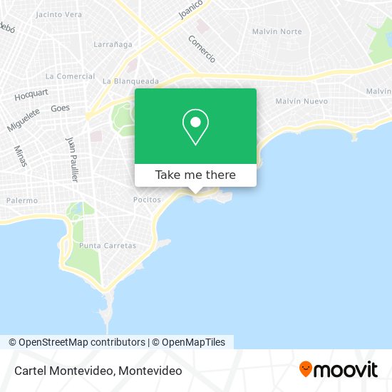 Cartel Montevideo map