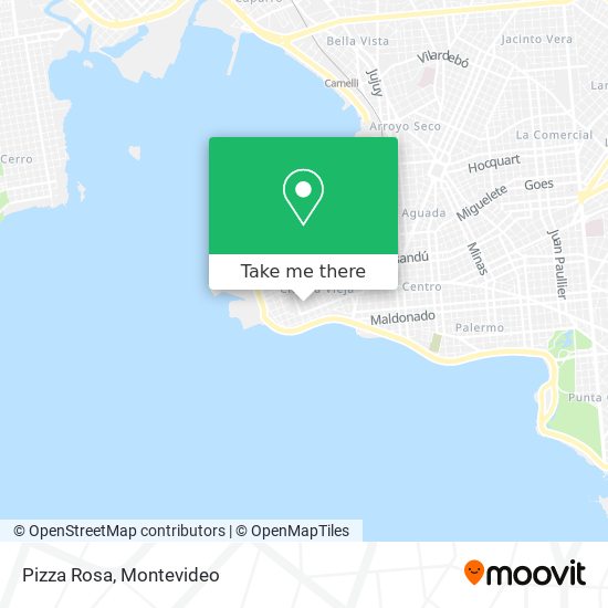Pizza Rosa map