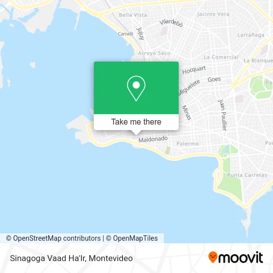 Sinagoga Vaad Ha'Ir map