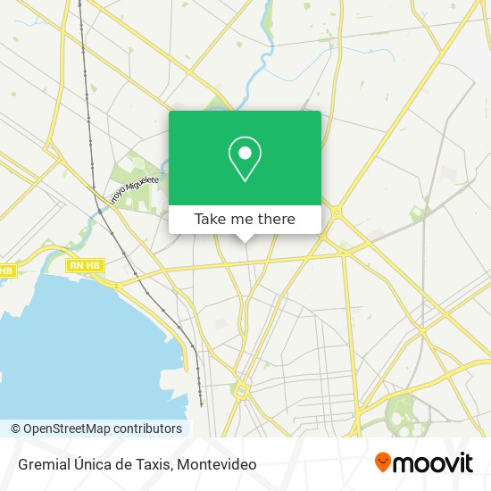 Gremial Única de Taxis map