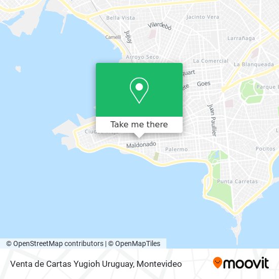 Venta de Cartas Yugioh Uruguay map