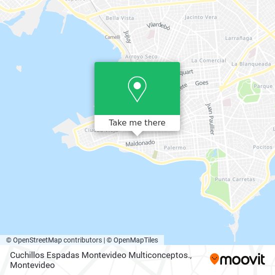 Mapa de Cuchillos Espadas Montevideo Multiconceptos.