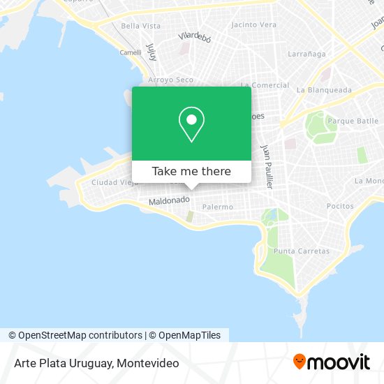 Arte Plata Uruguay map