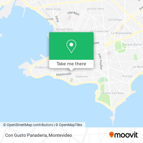 Con Gusto Panadería map