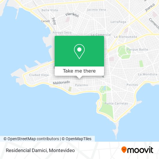 Residencial Damici map