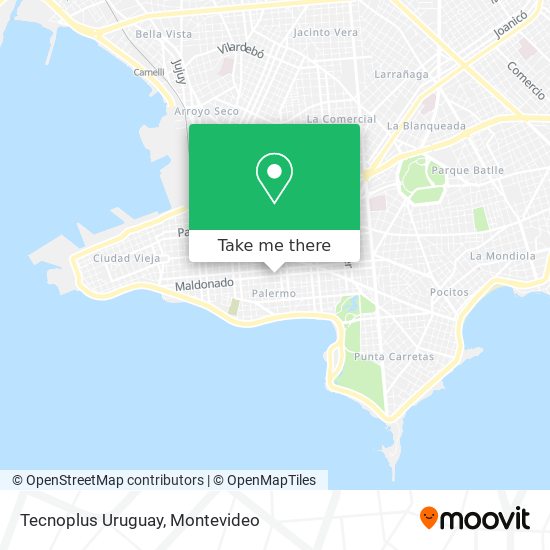 Tecnoplus Uruguay map