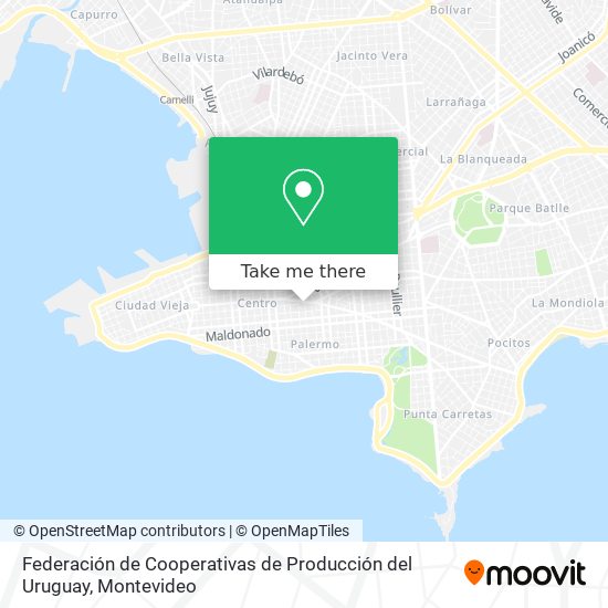 Federación de Cooperativas de Producción del Uruguay map