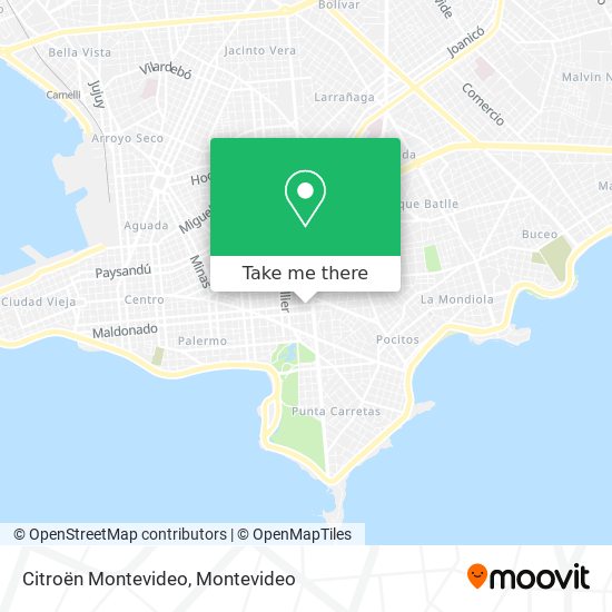 Citroën Montevideo map