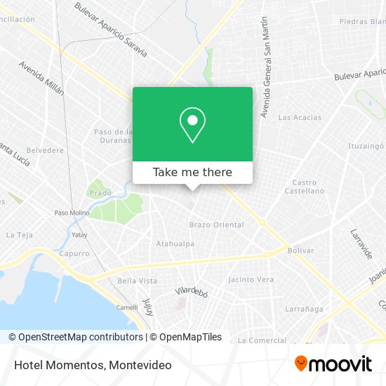 Hotel Momentos map