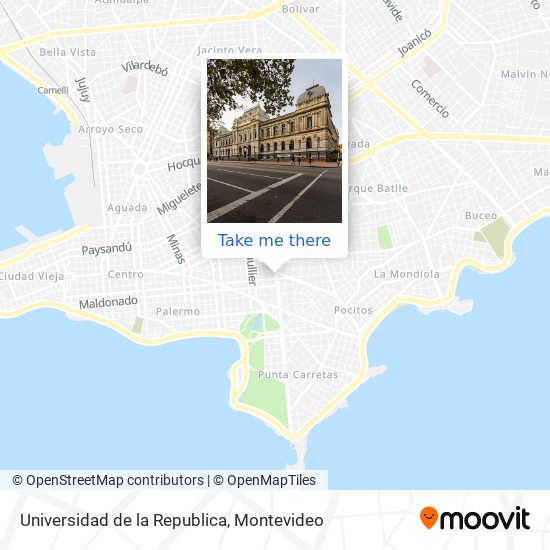 Universidad de la Republica map