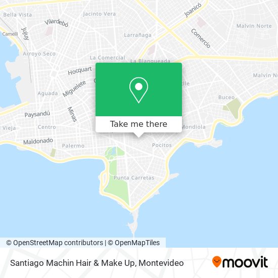 Santiago Machin Hair & Make Up map