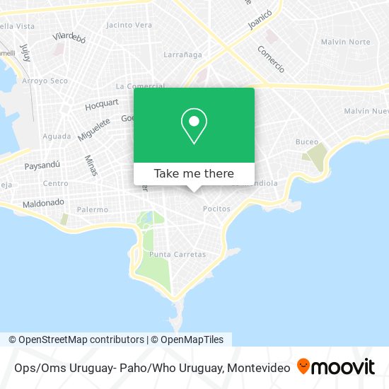 Ops / Oms Uruguay- Paho / Who Uruguay map