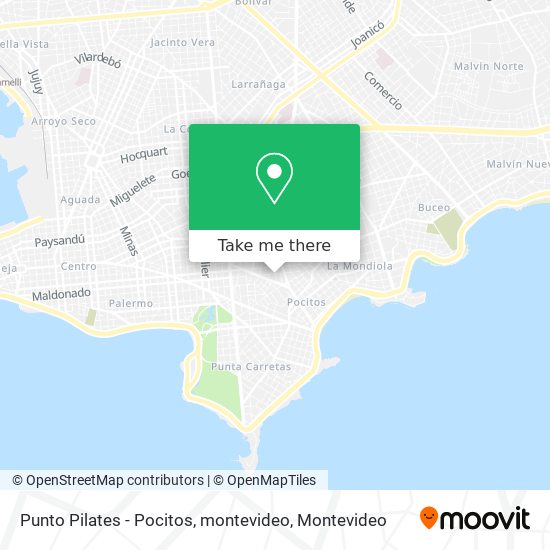 Punto Pilates - Pocitos, montevideo map
