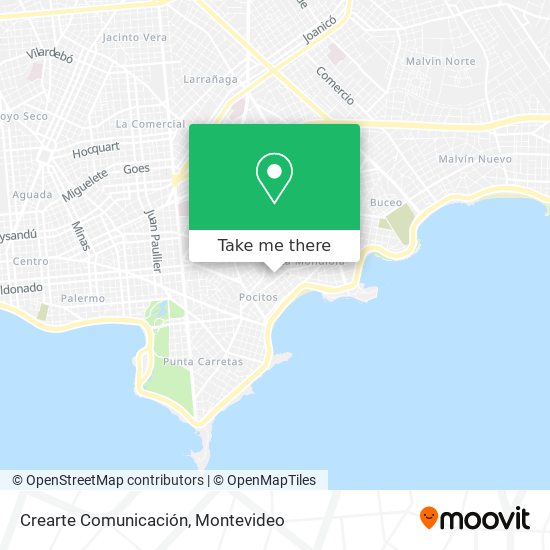 Crearte Comunicación map