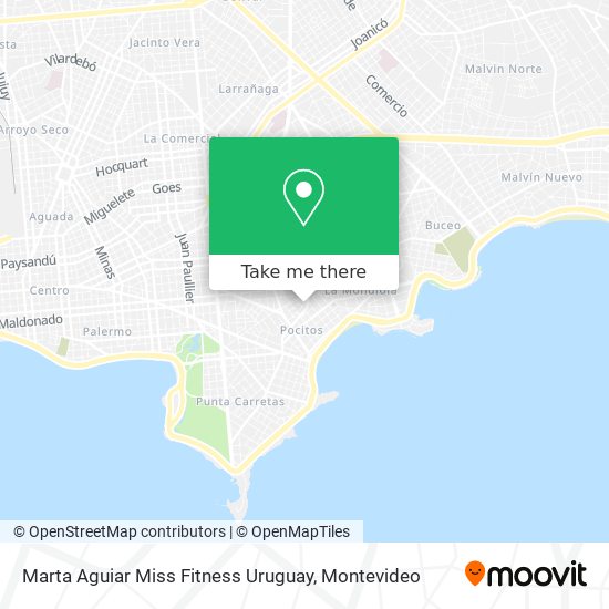 Marta Aguiar Miss Fitness Uruguay map