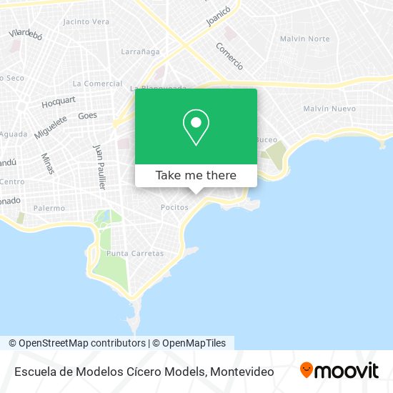 Mapa de Escuela de Modelos Cícero Models