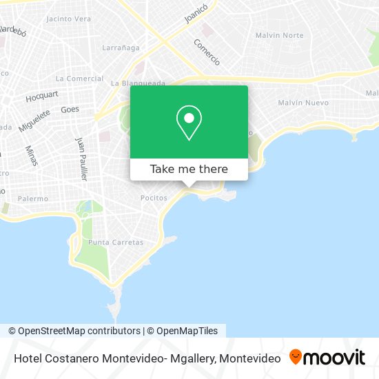 Hotel Costanero Montevideo- Mgallery map