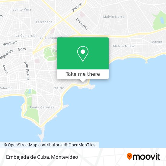 Embajada de Cuba map