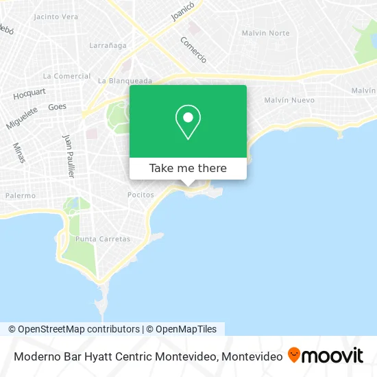 Moderno Bar Hyatt Centric Montevideo map